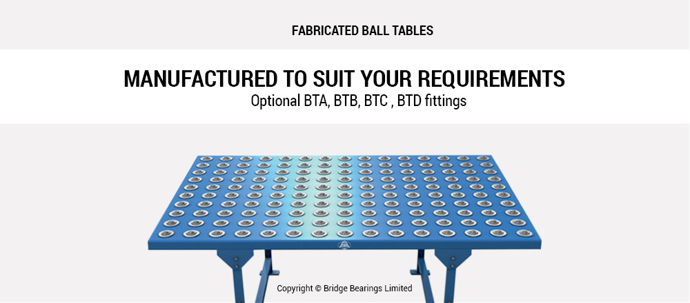 Fabricated Ball Tables from Conveyor Units
